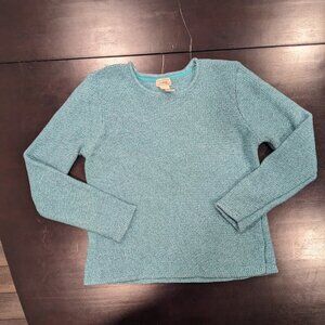 L.L. Bean Women's Sweater - Blue Crew Neck